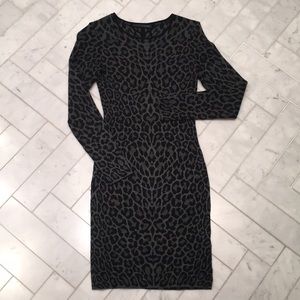 RVN leopard print bodycon dress